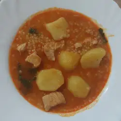 Tarana sa mesom i krompirom