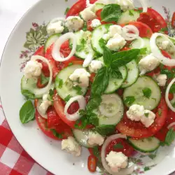 Letnja salata sa rikotom i bosiljkom