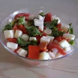 Letnja salata sa zelenom salatom