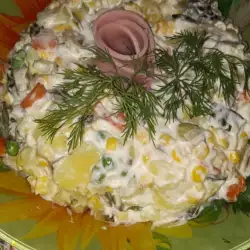 Zimska salata sa šunkom