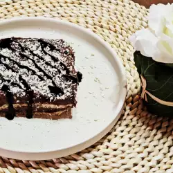 Keks torta sa belom čokoladom