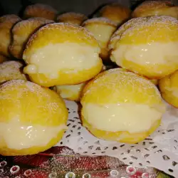 Mini eklerčići sa pudingom od vanile
