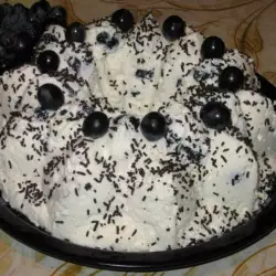 Mlečni desert sa grožđem