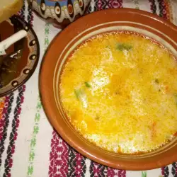 Mlečna supa sa mlevenim mesom i pirinčem