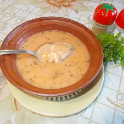 Mlečna supa sa pirinčem i aromatičnim biljkama
