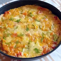 Musaka sa tikvicama, paprikom i mocarelom