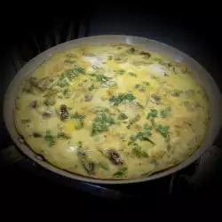 Omlet sa peršunom, pečurkama i šarenom solju