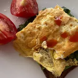 Sendvič sa omletom i spanaćem