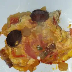 Omlet sa povrćem, kobasicom i slaninom