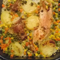 Pirinač s piletinom, povrćem i krompirom