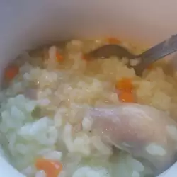 2 u 1 - supa i beli pilav sa pilećim batacima