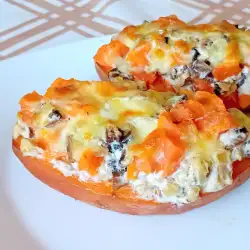 Punjeni batat sa pečurkama