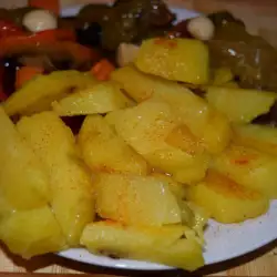 Dinstano-prženi krompirići