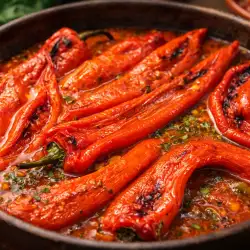 Pečene paprike sa paradajz sosom i belim lukom