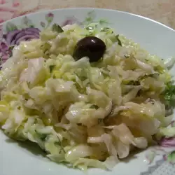 Kupus salata sa maslinovim uljem