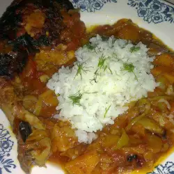 Piletina sa paradajzom, pirinčem i povrćem