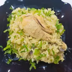 Pečena piletina sa pirinčem i pečurkama