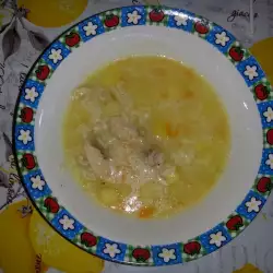 Pileća supa sa pirinčem i bujonom