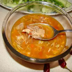 Pileća supa sa rezancima i šargarepom