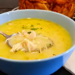 Gusta pileća supa sa prazilukom i paškanatom