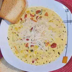 Pileća supa sa sirom