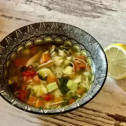 Pileća supa sa bujonom od povrća