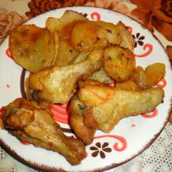 Pečena pileća krilca sa aromatičnim krompirićima
