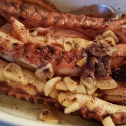 Pipci od hobotnice sa belim lukom u maslinovom ulju