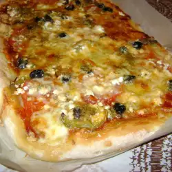 Pica sa sirevima i maslinovim uljem