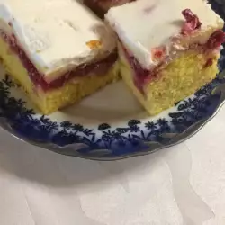 Voćni kolač sa malinama i dva fila
