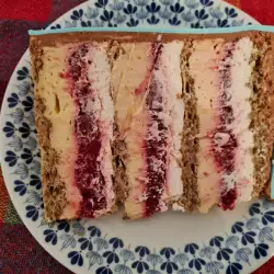 Voćna torta sa malinama od tri fila