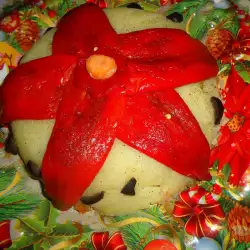 Posna salata od krompira Božićna zvezda