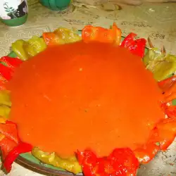 Posna gozba sa paprikama i paradajz sosom