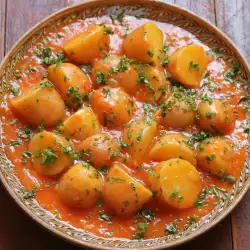 Dinstani krompir sa sokom od paradajza
