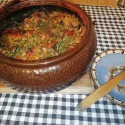 Ćuretina sa pirinčem i povrćem u đuvečari