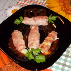 Rolnice od engleske slanine na parti roštilju