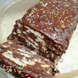 Keks torta sa tečnom čokoladom