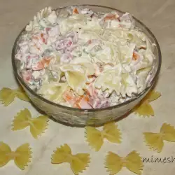 Ruska salata sa farfale testeninom