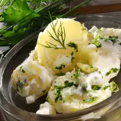 Krompir salata s lukom i majonezom