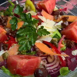 Salata od povrća sa sušenim paradajzom