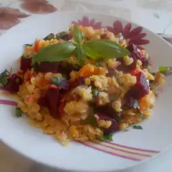 Zasitna salata sa crvenim sočivom