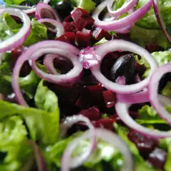 Salata sa cveklom i zelenom salatom