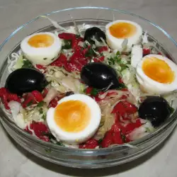 Zimska salata sa kupusom i jajima