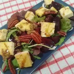 Salata od pečene cvekle sa tofuom i orasima