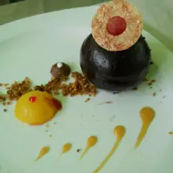 Čokoladni desert sa mangom