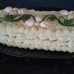 Slana torta sa kuvanim jajima