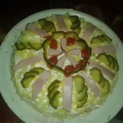 Slana torta od palačinaka sa piletinom i salatom Snežana