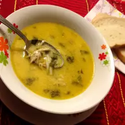 Pileća supa sa spanaćem