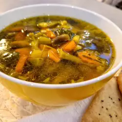 Posna supa sa brokolijem i pečurkama