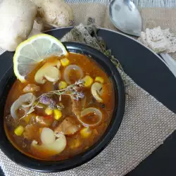 Teleća supa sa kukuruzom